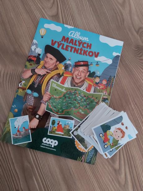 Nálepky coop jednota album malých výletníkov,