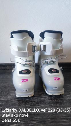 Predám dievčenské lyžiarky zn. dalbello, dalbello,33
