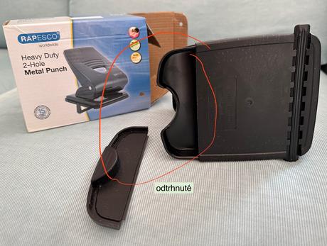 Dierkovač rapesco,kovový, 40 listov, čierny za 3e, 