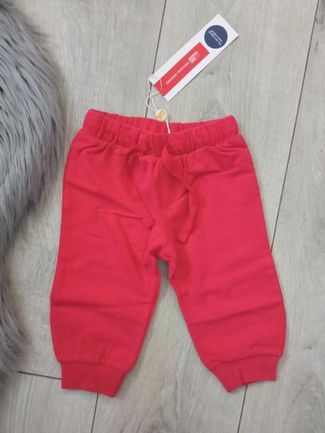 Chlapčenské červené tepláky kojenecké (3-6 mes.), original marines,62