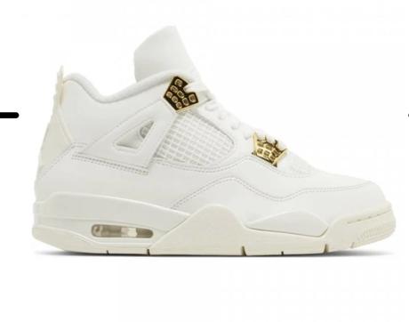 Jordan 4 retro metallic gold, air jordan,37
