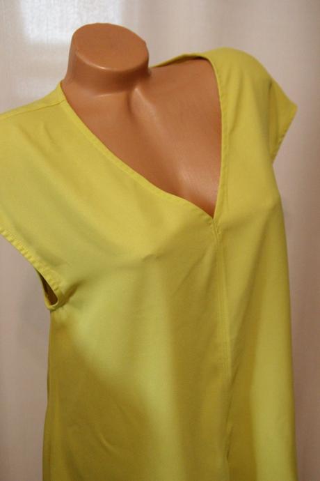 Predĺžený žltý top xl, xl