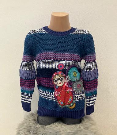 Dievčenský sveter farebný desigual (5-6r.), desigual,110 / 116
