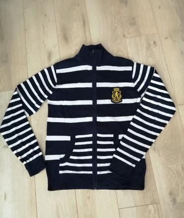 Kvalitný frajerský bavlnený sveter 164/170, lewro,164