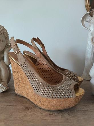 Korkove sandale na platforme, 40