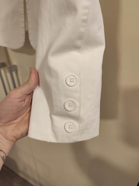 Stylove biele sako, s