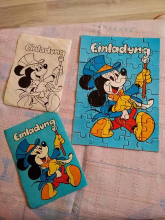 Retro puzzle mickey mouse,