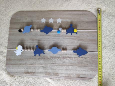 Drevený fotorámik so štipcami rozmer 40x30 cm, 