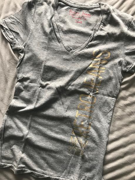 Retro jeans triko, xs