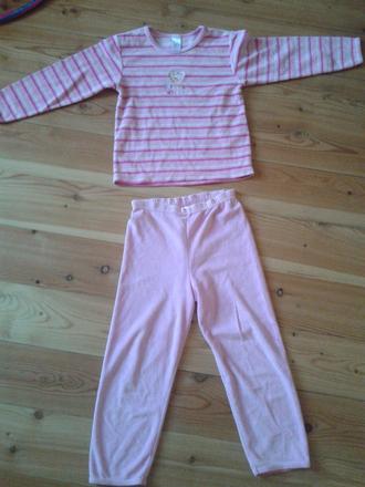 116-122 palomino ružove pyžamko - 4 eur s pošt., palomino,116