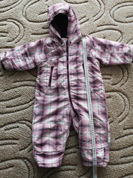 Fialová károvaná kombinéza 74, h&m,80