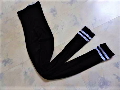 Hrubšie pančuchy bez chodidla, l