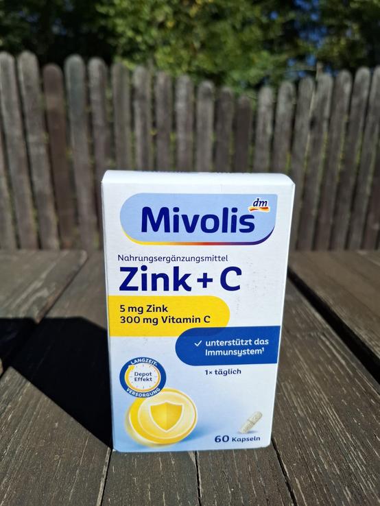 Mivolis Kapsuly Zinok + vitamín C Depot, 60 ks
