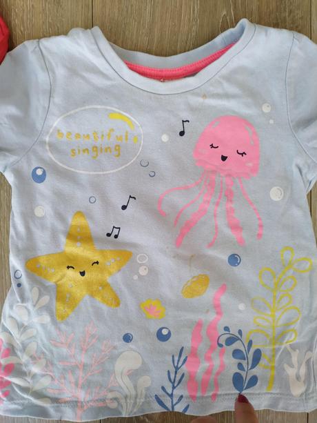 3 ks letných tričiek, veľk. 86, next,86