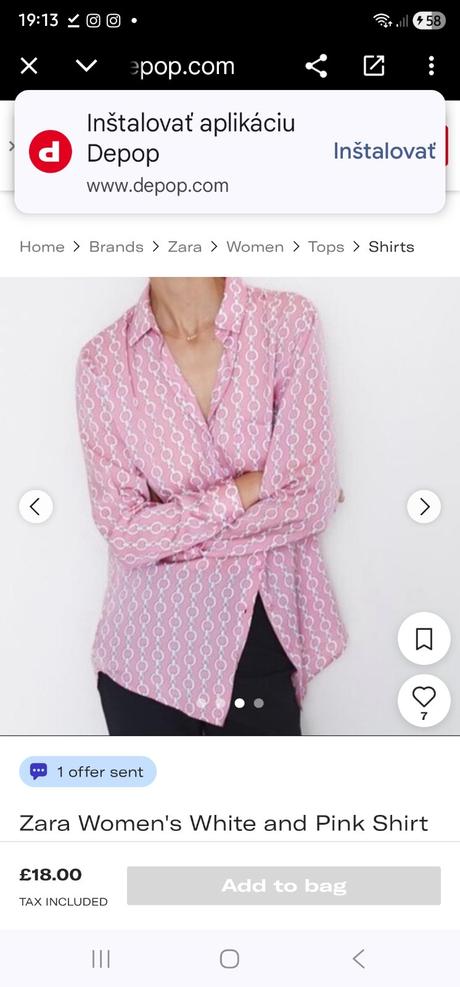 Blúzka zara, zara,l