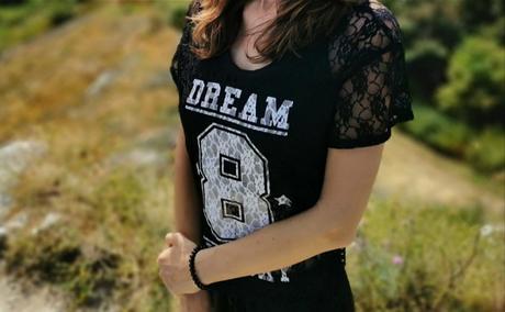 Čipkované tričko dream, s
