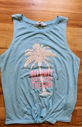 Tricko so zavazovanim, h&m,158