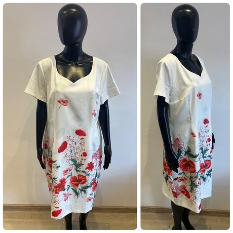 Dámske elegantné šaty kvetované (xxxl), xxxl