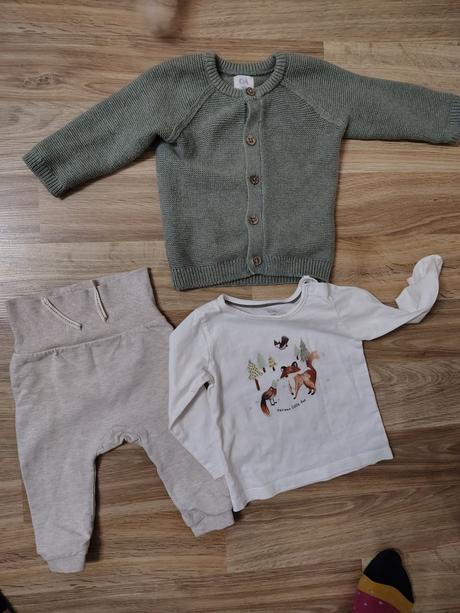 Set tepláky, svetrík, tričko, c&a,74