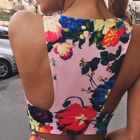 Floral body - top  vel. s, s / xs