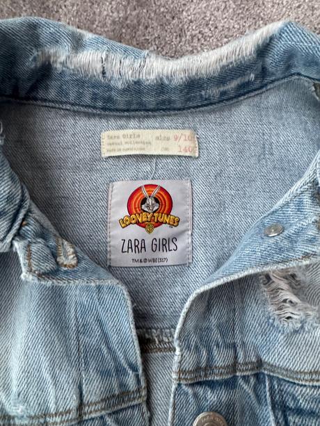 Rifľová bunda zara 140 looney tunes, zara,140