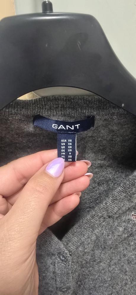 Sivy sveter, gant,xs