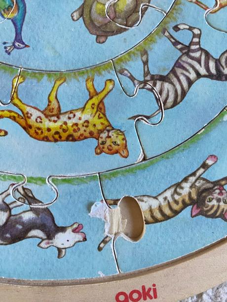 Puzzle kruh zvierata, 