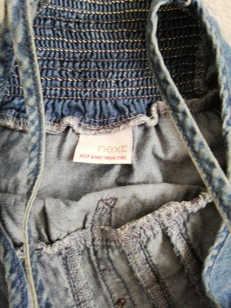 Riflové maxi šaty next 5 rokov, next,110