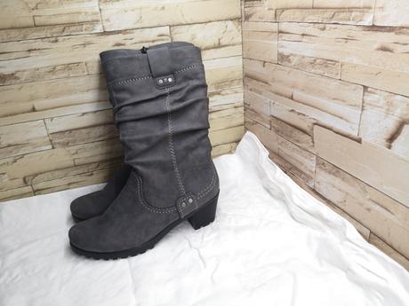 Rieker 37 - dámske zateplené šedé čižmy, rieker,37