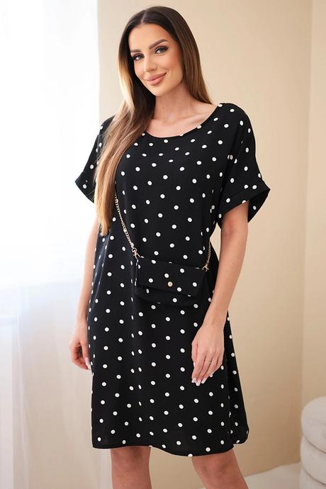 Bavlnené šaty s kabelkou,