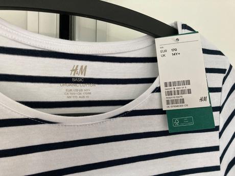 Šaty hm pásikavé, h&m,170