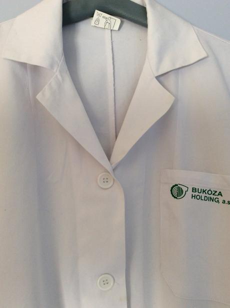 Biely plášť pre lekárov/laboratória, xxl