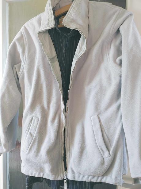 Sivá dvojstranná prechodná bunda - nová, m