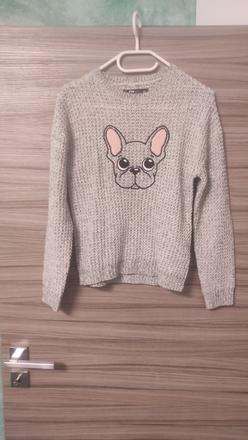 Pulóver so psíkom, fishbone,xs