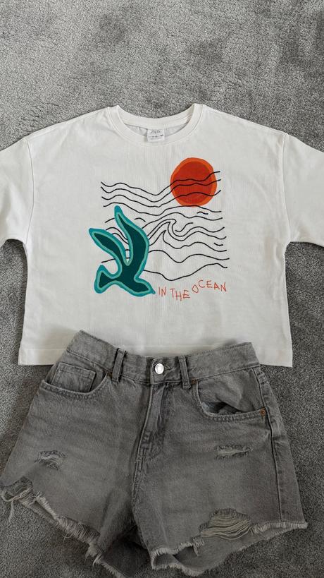 Tričko s oceánom, zara,152