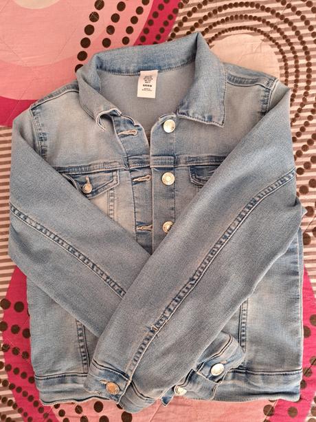 Rifľová bunda v.134, h&m,134