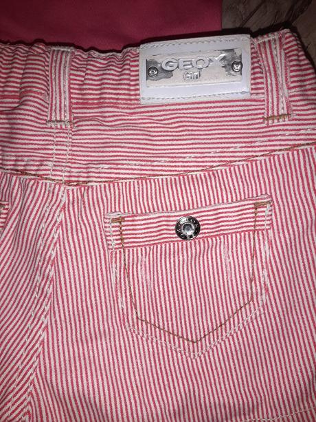 Riflíkové kraťasky geox a tričko adidas, 116