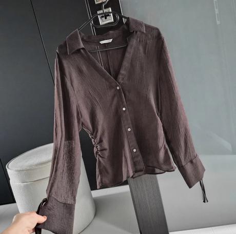 Hnedá blúzka, zara,s