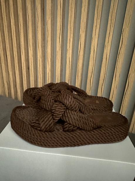 H&m hnedé šlapky, h&m,37