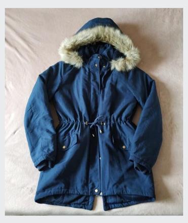 Tmavomodrá bunda jacqueline de yong, s