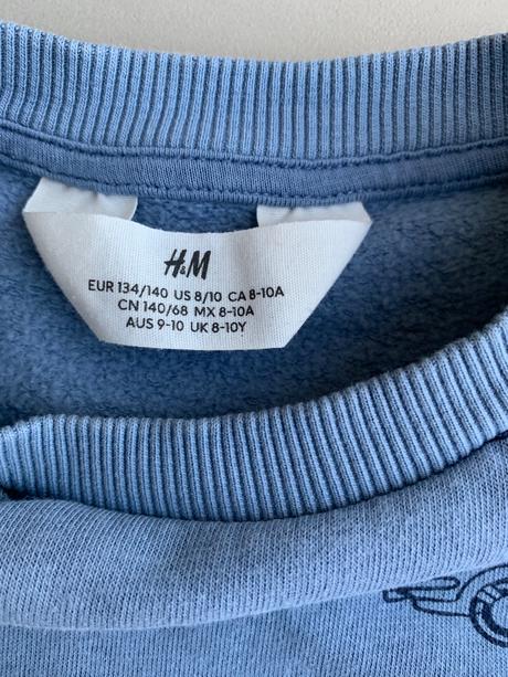 Mikina s autami 134/140, h&m,134