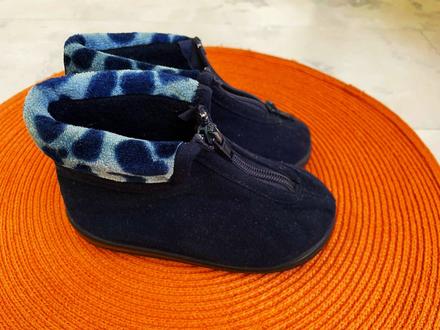 Teplé vysoké papučky na zips 20/21, 20