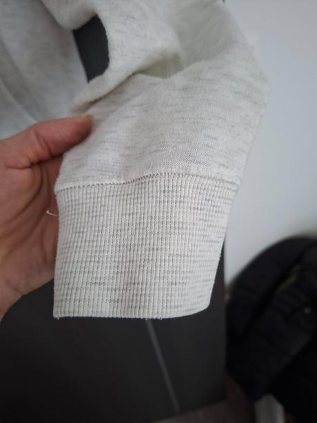 Šedá prskaná mikina na zips, m