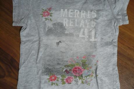 Šedé tričko s peknou podtlačou, h&m,74