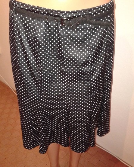 Čierno biela saténová suknička esprit 40, esprit,40