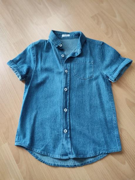 Chlapčenská riflová košeľa, pepco,122