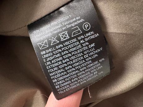 H&m - olivový blazer, h&m,xs