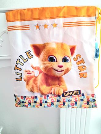 Vrecko na prezúvky s mačičkou, 