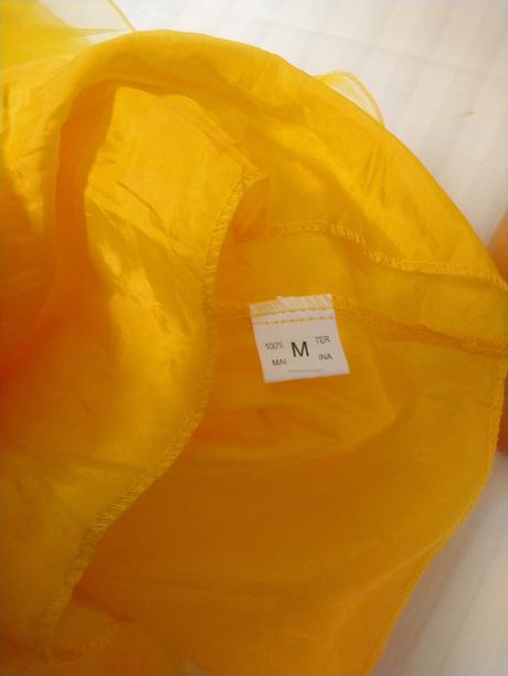 Dámska oranžová tylová sukňa, s, m, m / s