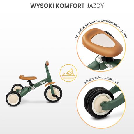 Toyz detské odrážadlo/trojkolka fox 4v1 green, 